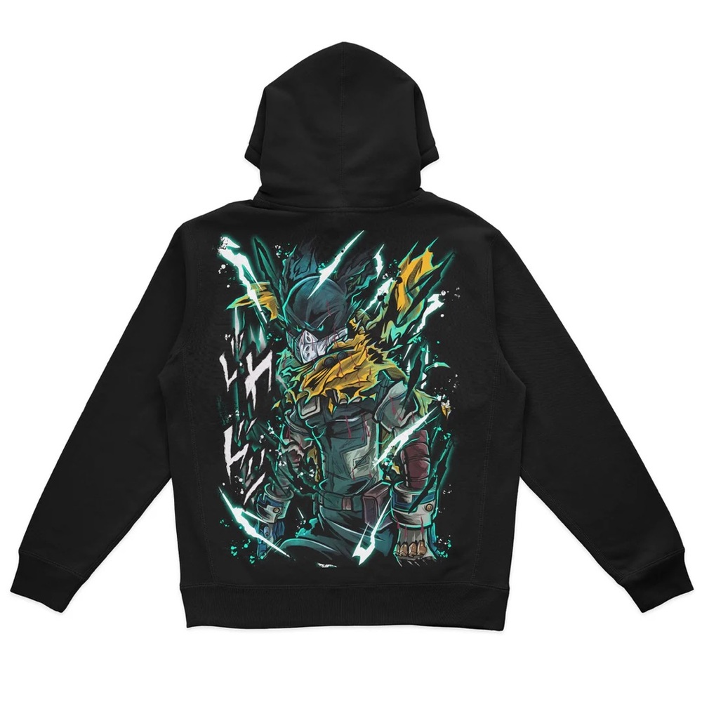Spend Your Yen Izuku Midoriya's My Hero Academia Dark Deku Heavyweight Hoodie